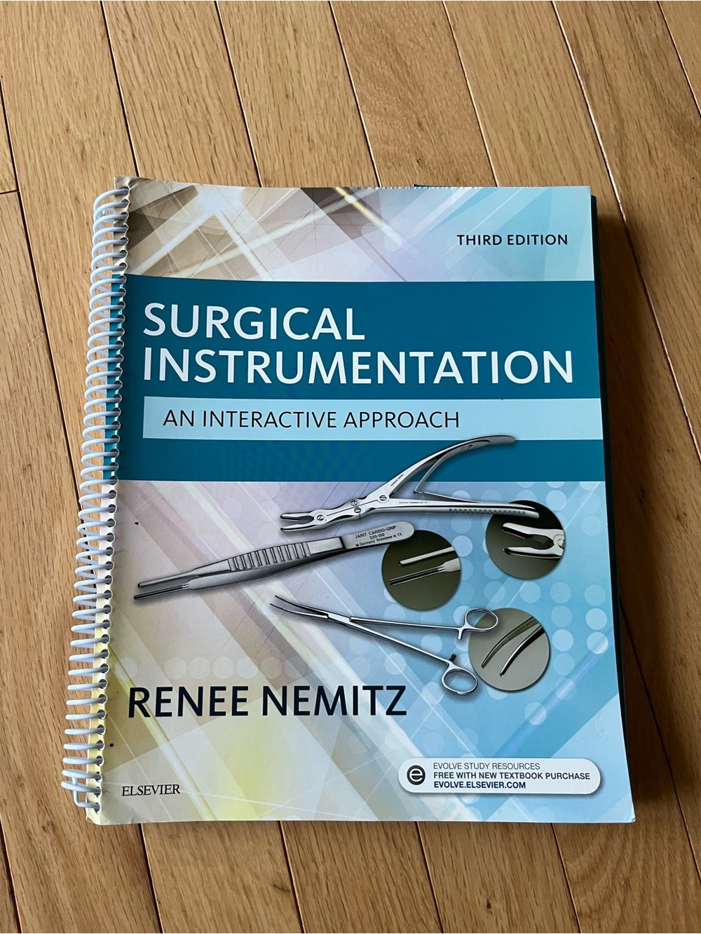 Surgical Instrumentation Textbook by Renee Nemitz - Blue Cover